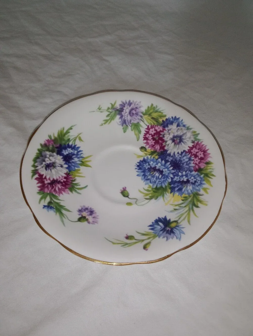 Mid Century Clarence Bone China Harvest Glory Saucer Plate 5 1/2
